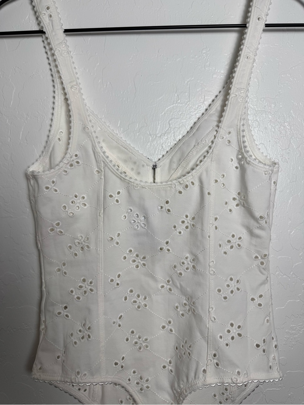 Free People Ivory Eyelet Full Bloom Body Suit - Picture 9 of 13